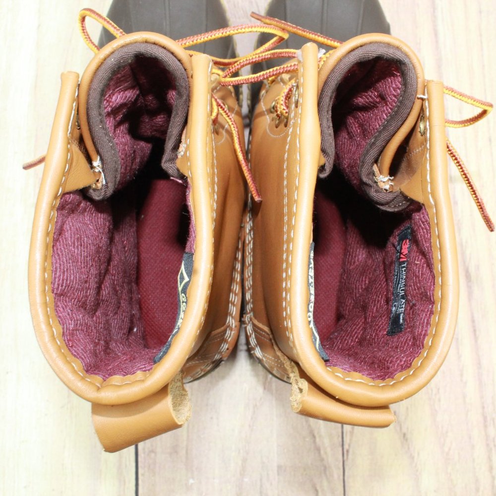 LL BEAN 8" Gore-Tex Thinsulate Insulated Duck Bean Boots Size M 6 / L 8 Wide - Picture 6 of 10
